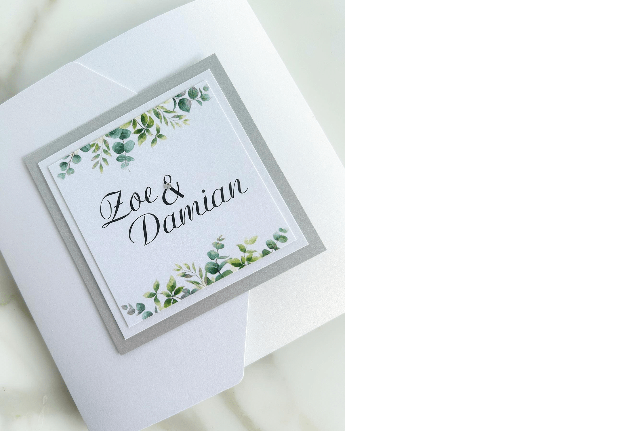 pocket folder wedding invitations