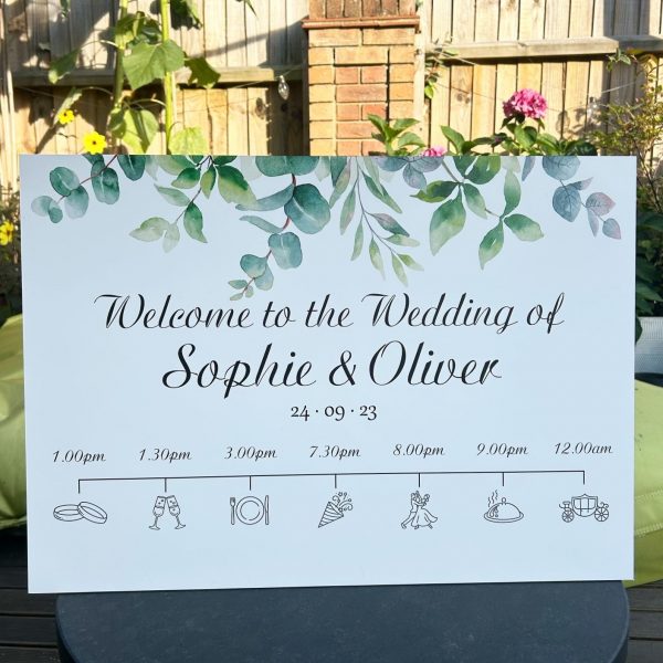 wedding welcome sign design