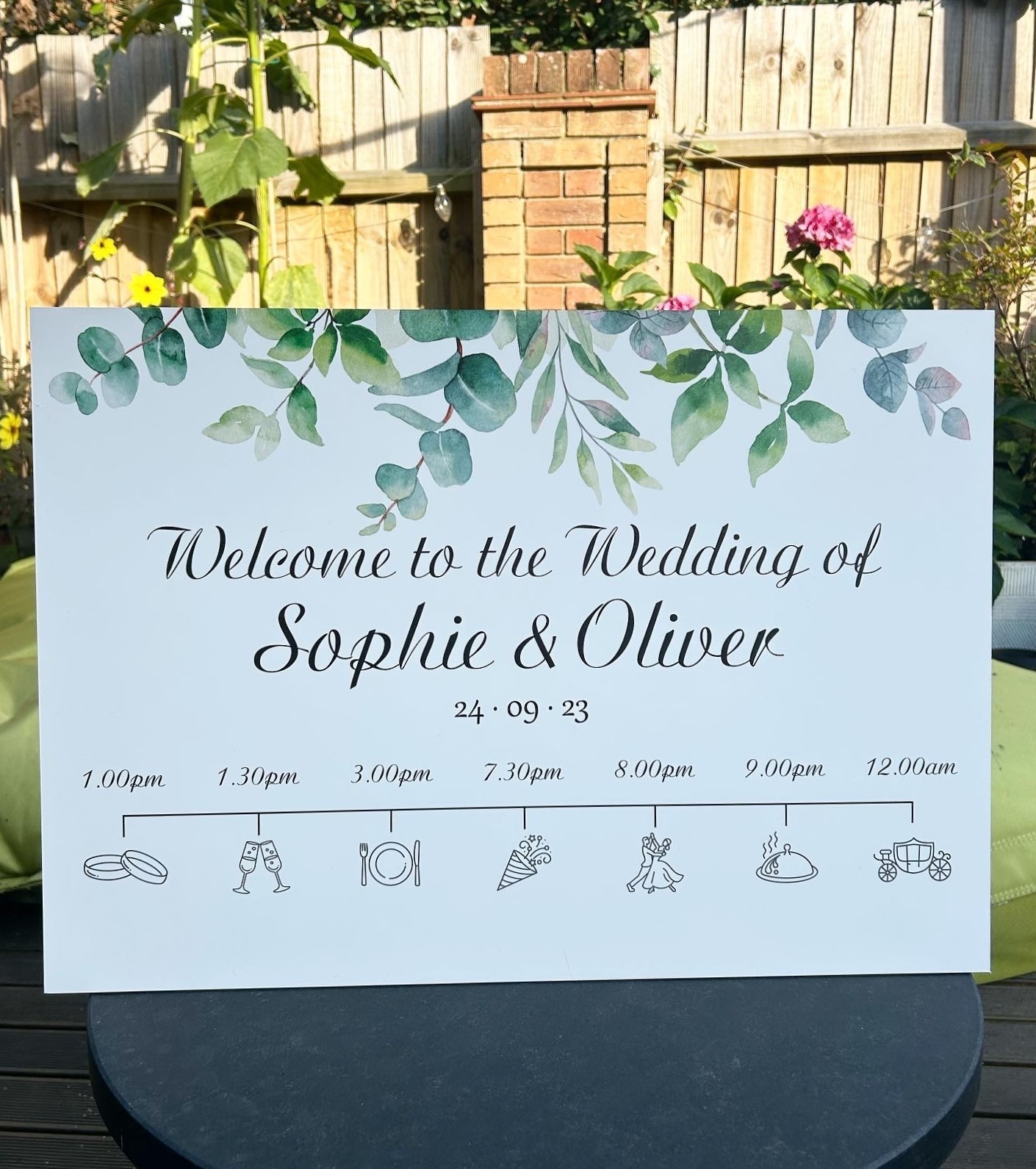 wedding welcome sign design