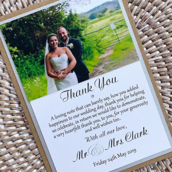 simple wedding thank you cards