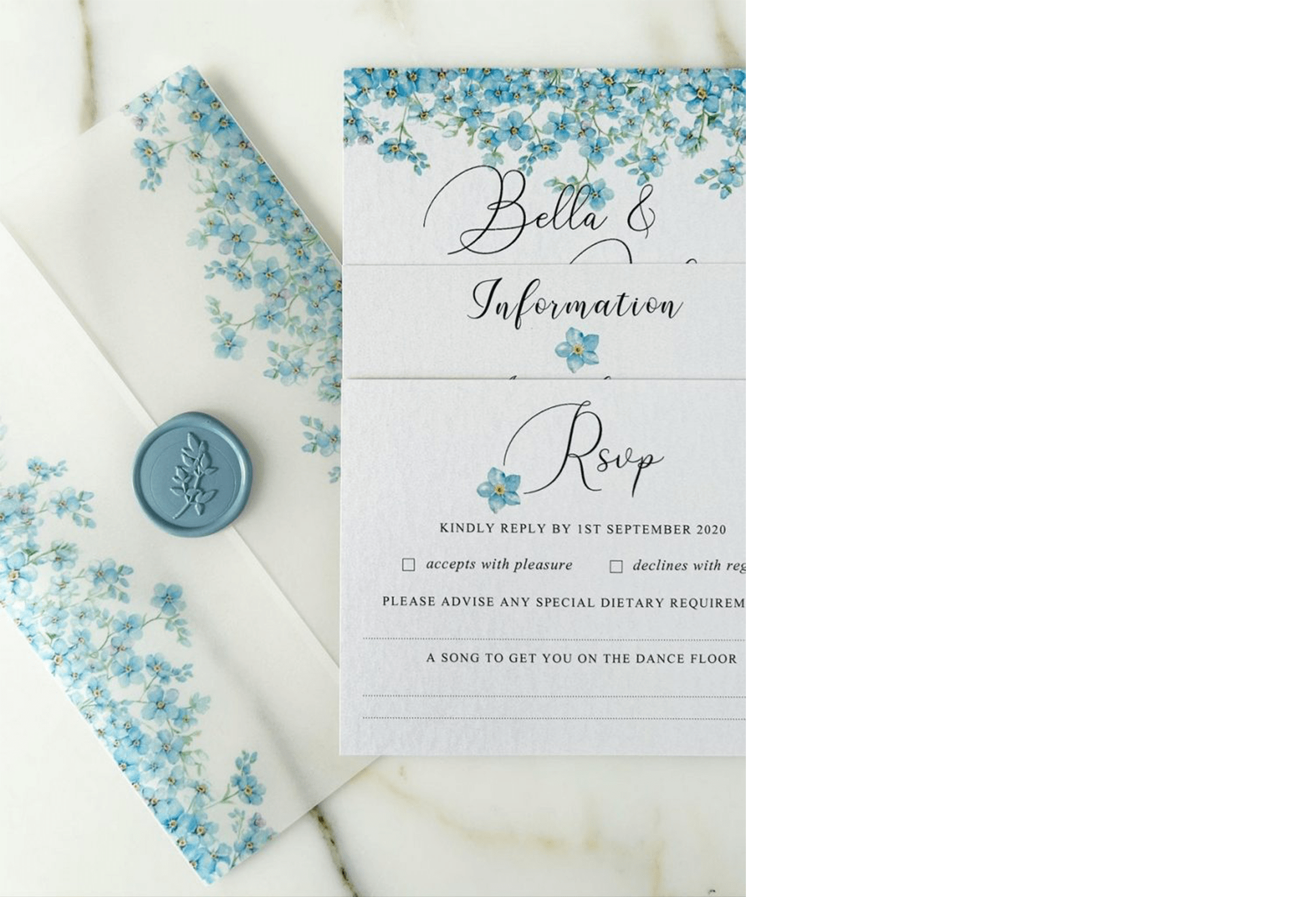 vellum envelope wedding invitation